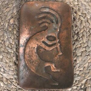 Kokopelli tray copper or brass?